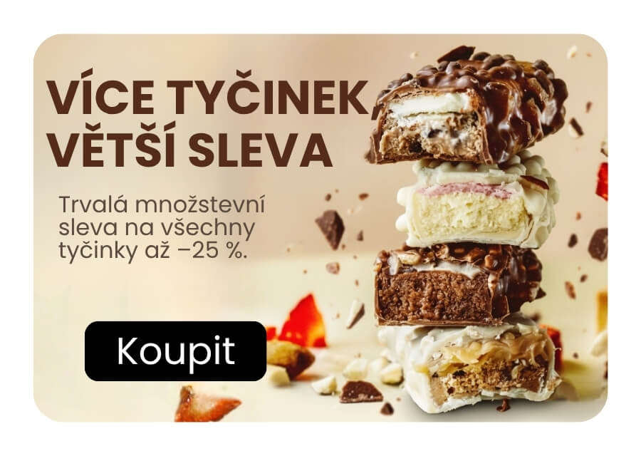 Banner sleva tyčinky fitnessshop cz praha