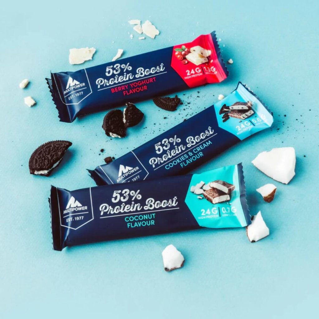 53% Protein Boost překrojené tyčinky