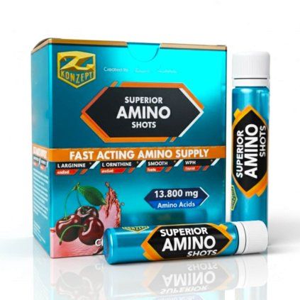 Superior Amino Shots hovězí peptidy třešeň 20x25 ml fitenssshop cz praha
